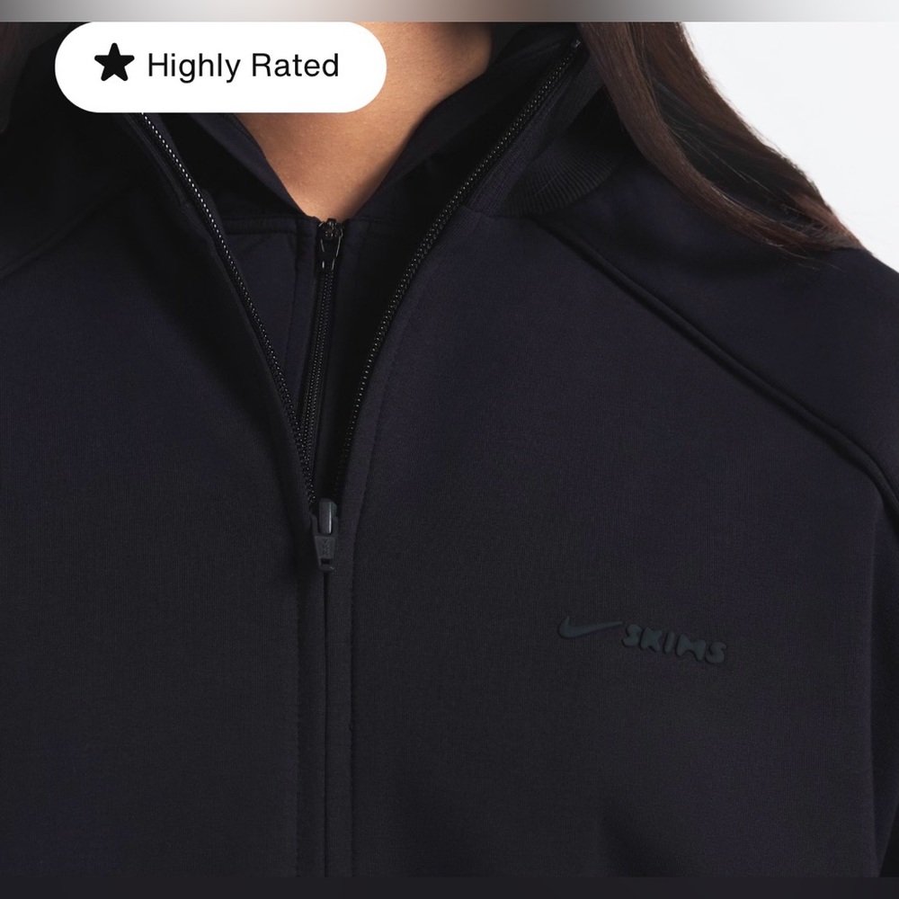 NikeSKIMS Matte Tricot Women's Oversized Full-Zip Track Jacket, BNWT - Picture 3 of 7